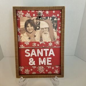 Wooden Picture Frame Santa With Me